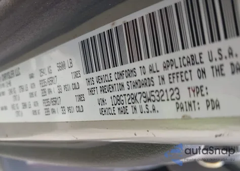 2009 Dodge Nitro Se z USA, uszkodzony, nr VIN 1D8GT28K79W532123